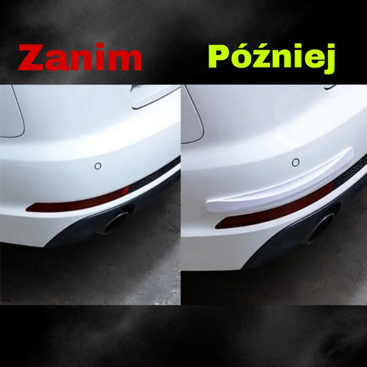 2 szt. Ochronne paski na zderzak samochodowy, paski ochronne na narożniki, ochraniacze przed zarysowaniami, akcesoria samochodowe antykolizyjne