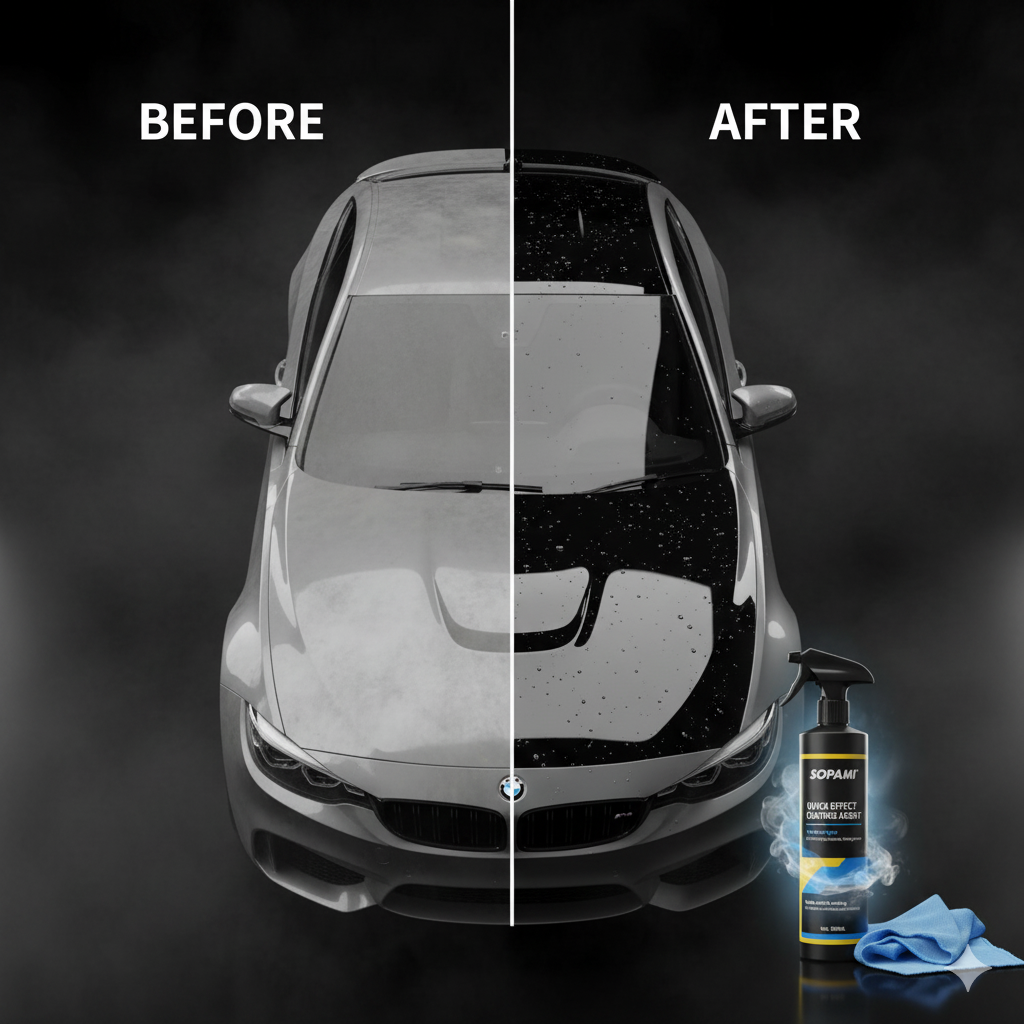 Spray do powlekania samochodów Nano Ceramic Quick Effect Coating Agent Spray, szybko działający wosk w sprayu, ochrona | Avanteur