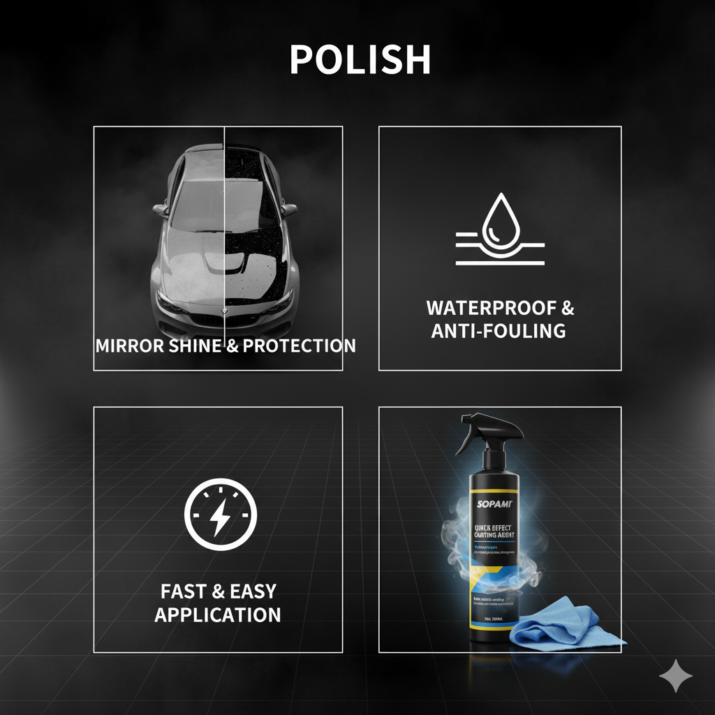 Spray do powlekania samochodów Nano Ceramic Quick Effect Coating Agent Spray, szybko działający wosk w sprayu, ochrona | Avanteur