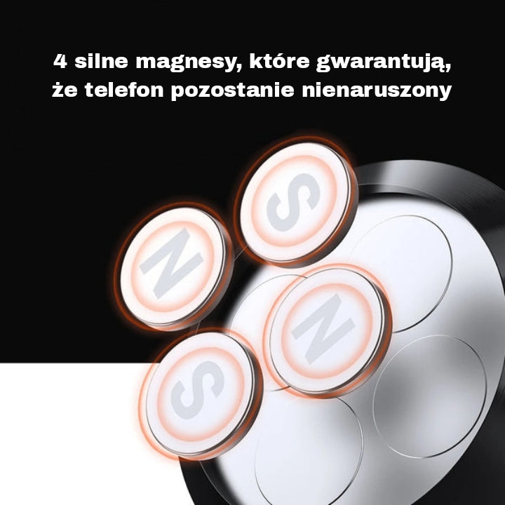 Magnetyczny uchwyt na telefon do kratki nawiewu w samochodzie | Avanteur